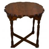 Vintage Walnut Finnish Pie Crust Table