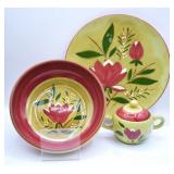 Antique / Vintage Stangl Pottery Plate Bowl, Sugar