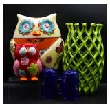 Cute Owl Cookie Jar & Decor