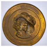 Vintage Lombard England Embossed Wall Plate