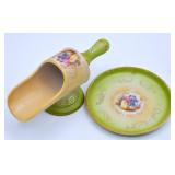 SGK Hand Painted Japan Toothpick Holder & Saucer