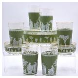 Vintage Jeannette Glass Hellenic Design Glassware
