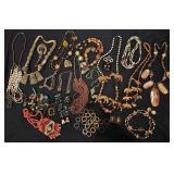 Assorted Wood & Beaded Costume Jewelry