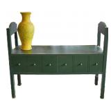 Mud Room Bench Seat w/ Draws & Textured Glaze Vase