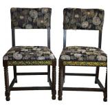 Pair of Barley Twist Chairs