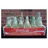 Vtg Coca Cola Bottle Crate w/ Bottles