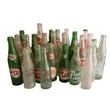 Collection of Vtg Glass Soda Bottles