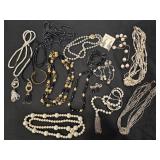 Assorted Costume Jewelry -Black&Gold