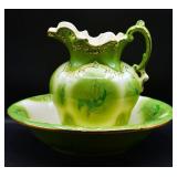 Antique-style Large Pitcher & Bowl Set