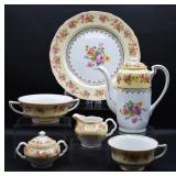 Vintage Gold Castle Japan Porcelain Tea Set