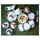 Group of Vintage Christmas Table Ware