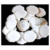 Group of Vintage Milk Glass Snack Plates & Bowl