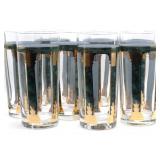 Culver Green & Gold Column Tumblers (8)