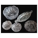 American  Brilliant Cut Glass Bowls (5)