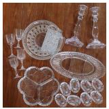 Mix Match Glass Plates & Serving Pieces