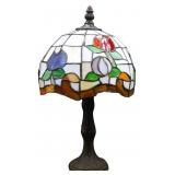 Small Stained Glass-style Desk Lamp
