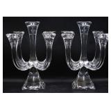 Towle Full Lead Crystal Candelabras