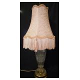 Vintage Crystal Vanity Boudoir Lamp