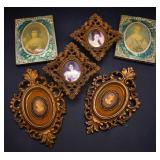 Group of Vintage Portrait Wall Art - Burwood Cameo