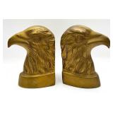 Vintage Brass Eagle Bookends
