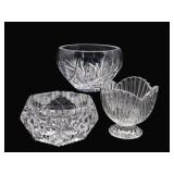 Set of 3 Crystal Bowls - 2 Waterford