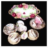 Mix & Match Antique Floral Porcelain Dishes