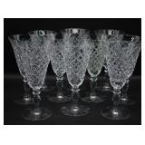 Hawkes Delft Diamond Crystal Water Goblets