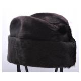 Antique Saks Fifth Avenue Dyed Seal Fur Hat