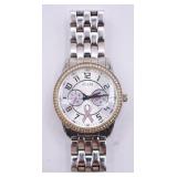 Women's Sparkling Pink Silver Analog Watch - Works