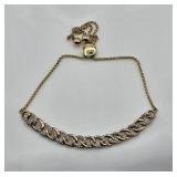 10K Gold Adjustable Bracelet