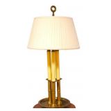 Vintage Brass Bouillotte Table Lamp