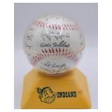 ca. 1982 - 1983 Signed Indians Baseball