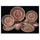 17 Pcs Mason's Vista England China - some chips