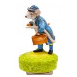 Johnny Town Mouse Porcelain Musical Figure