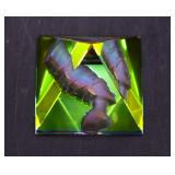 Nefertiti Bust Pyramid Prism Paperweight