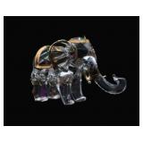 Hand Painted Miniature Glass Elephant