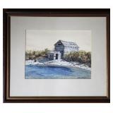 Original Signed Watercolor Landscape Painting