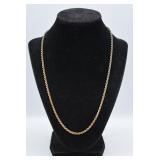 16.1g Sterling Silver Rope Twist Chain Necklace
