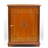 Inlaid Wood Jewelry Box w/ Lock & Key