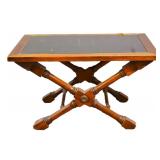 Slate & Wood Coffee Table w/ Ship Schematic Detail