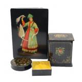 Vintage USSR Lacquer Boxes