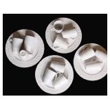 24 Pcs Dorothy Thorpe Embossed Snack Sets