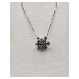 Sterling Silver Chain & 925 Turtle Pendant