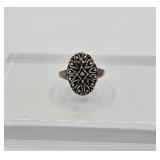 4.54g Sterling Silver Statement Ring Sz 8