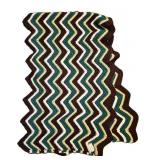 Chevron Afghan Bed Runner -Signed