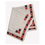 Square Cream Afghan Blanket