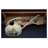 Vintage Folk Painted Shelf & Watering Can
