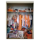 Contents of Upstairs UT Fanatic Closet