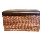 Wicker Storage Bench