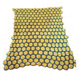 Vintage Hand Made Daisy Afghan Blanket